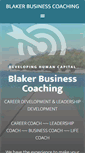 Mobile Screenshot of blakerbusinesscoaching.com