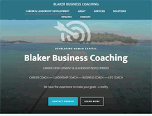 Tablet Screenshot of blakerbusinesscoaching.com